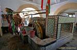 Bir Barrouta, wooden waterwheel driven by a camel, Kairouan, Tunisia.
