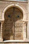Kairouan, door to twisted columns, Tunisia.