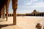 The courtyard view from the northeast corner, Jamaa Sidi Oqba Mosque, Kairouan, Tunisia.
