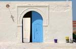Typical door of a fisherman's house, Kerkennah, Tunisia.