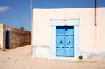 Fisherman's house door, El Abassia Islands Kerkennah, Tunisia.