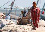 Traditional costume, El Attaya, Kerkennah, Tunisia.