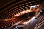 Interior architecture of a traditional boat construction, El Attaya, Tunisia.