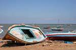 Boat on its side, el Attaya, Kerkennah, Tunisia.