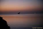 Felucca at nightfall, Sidi Frej, Kerkennah, Tunisia.