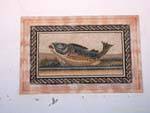 Fish mosaics, Sidi Frej, Kerkennah, Tunisia.