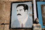Mustachioed man, mural Mouldi Zalila, Kerkennah, Tunisia.