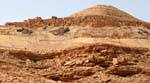 View of the fortified village Ksar Guermessa, Tunisia.
