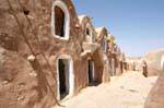 Restored street Ksar Haddada, Tunisia.