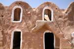 Staircase and amphora Ksar Haddada, Tunisia.