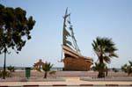 the drunken boat, sculpture, Mahares, Tunisia.