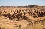 Apocalyptic vision of the foothills of the Jebel Dahar, Matmata, Tunisia.