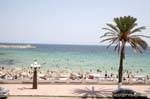 Beach Monastir, partial view, Tunisia.