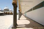 Domes and passing under archways, Bourguiba Mosque Monastir, Tunisia.