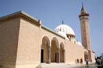 Bourguiba Mosque, exterior view from Independence Street, Monastir, Tunisia.