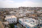 Sousse, view over the medina and Kasbah overlooking the city, Tunisia.