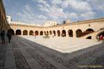 Great Mosque, geometry decorating the floor of the courtyard, Sousse, Tunisia.