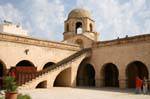 Sousse, Grand Mosque, stairs of the court to the northeast dome, Tunisia.