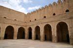 Arches of the central courtyard, Ribat of Sousse, Tunisia.
