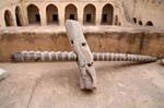 Remains of the screw an olive press, Ribat of Sousse, Tunisia.