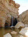 Waterfall between the rocks to Tameghza (تمغزة), Tunisia.