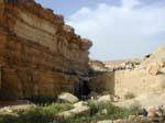 In the bed of the river to the waterfall of Tamerza, Tunisia.