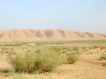 Tunisian landscape in the interior, Tunisia.