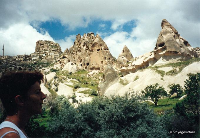 Partial view of Ushisar, Cappadocia - Turkey