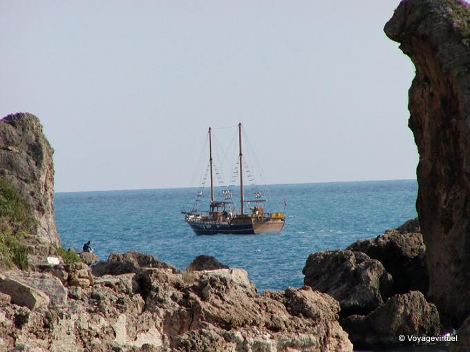 Caique moored, Antalya - Turkey