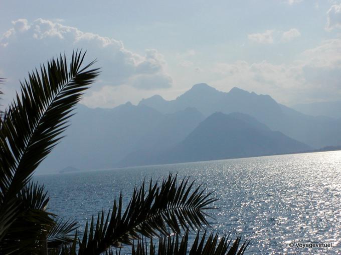 Taurus Mountains seen from Antalya - Turkey