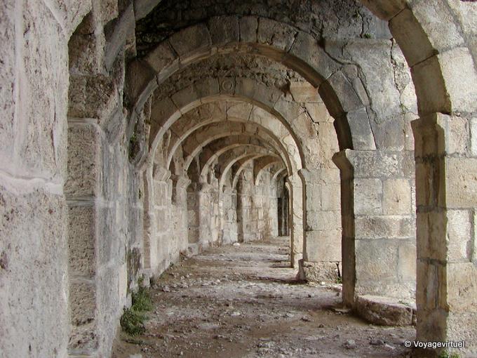 Arcades of the Roman theater, Aspendos - Turkey