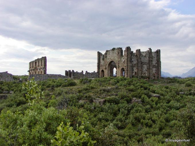Ruins of the Basilica Aspendos - Turkey