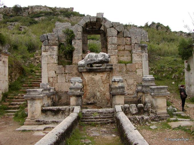 Ancient monument, the God of the Fountain, Perge - Turkey