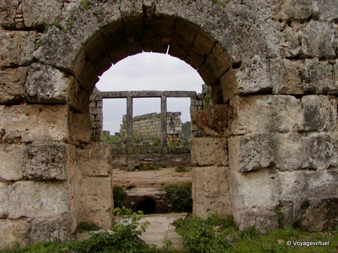 Another view of the Roman baths of Perge - Turkey