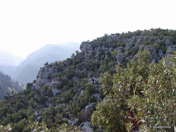 Karst environment to Selge - Turkey