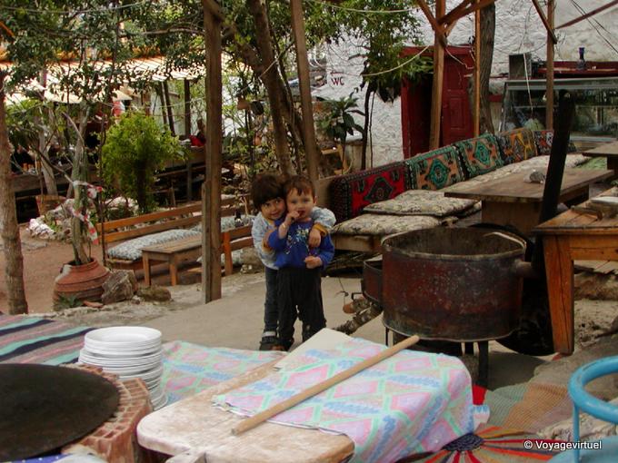 Kids in the restaurant, Alanya - Turkey
