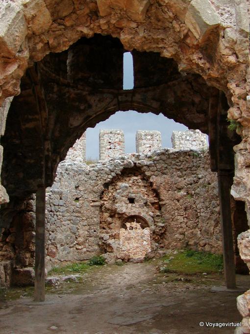 Niches in the citadel, Alanya - Turkey