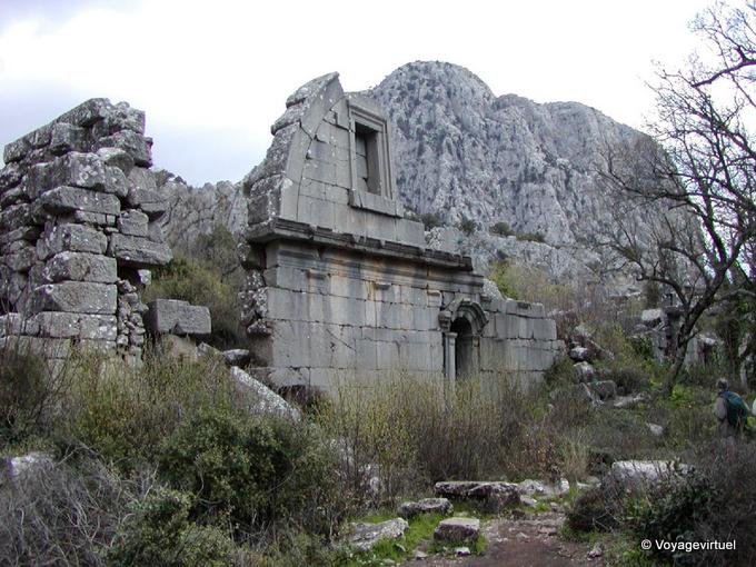 View of the gymnasium, Termessos, city Psidienne - Turkey