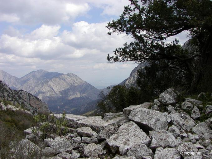 Old stones and mountains Termessos - Turkey