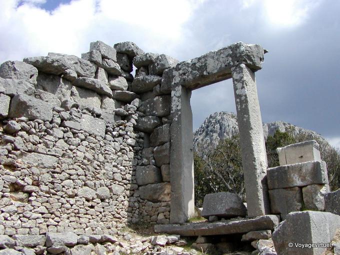Door in the ruins of Termessos - Turkey