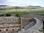 Campaign around the theater, Aspendos, Turkey.