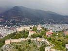 Panorama Alanya Kale Seljuk era citadel, Turkey.