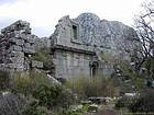 View of the gymnasium, Termessos, city Psidienne, Turkey.