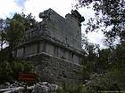 Corinthian temple and the portico Altalos, Termessos, Turkey.