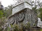 Carved tomb in the necropolis of Termessos, Turkey.