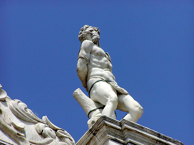 Statue of Santa Maria di Nazareth, Venice, Italy
