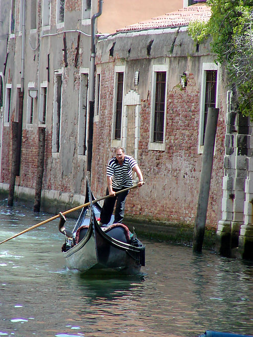 Gondolier in Venice, Italy